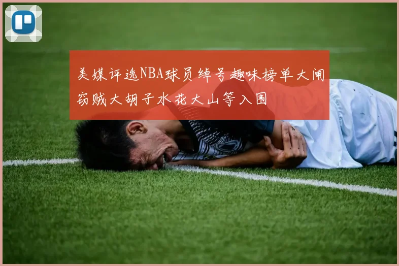 美媒评选NBA球员绰号趣味榜单大闸窃贼大胡子水花大山等入围