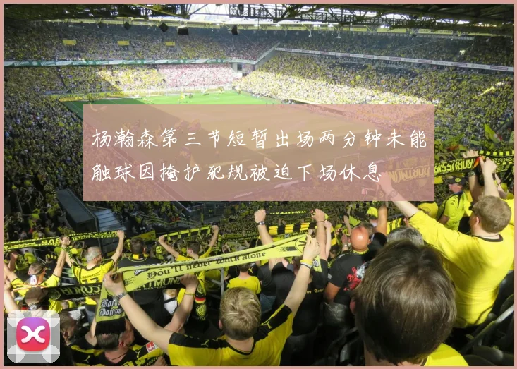 杨瀚森第三节短暂出场两分钟未能触球因掩护犯规被迫下场休息